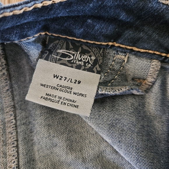 Silver Jeans Dark Blue Skinny Jeans - Picture 4 of 8